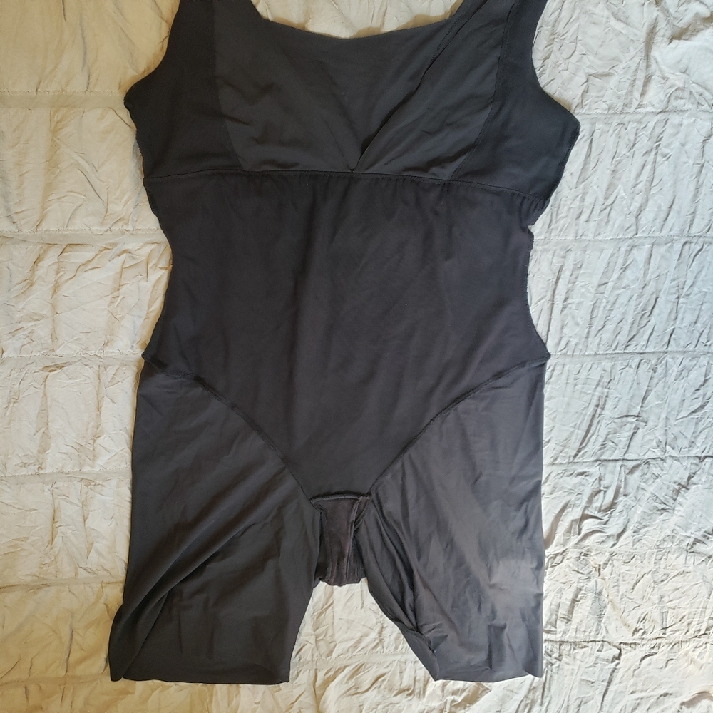 Maidenform Black Sleeveless Shapewear Spanx Bodysuit 2Xl - Picture 7 of 10